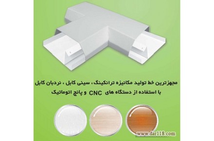 ترانکينگ داکت منشوري گوشه داخلي بستي رنگ الکترواستاتیک - 1