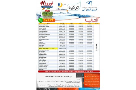 6 شب تور آنتالیا با پرواز سان اکسپرس ویژه نوروز 97 - 1