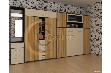 تخت تاشو دونفره دیواری کمجا چوبینکو - 2