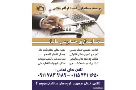 خدمات حسابداری و حسابرسی