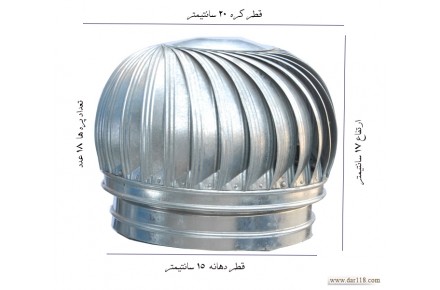 هواکش های بادی بدون موتور - مکانیکی 15 سانت - 3
