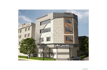 طراحی سه بعدی نمای مدرن - 1