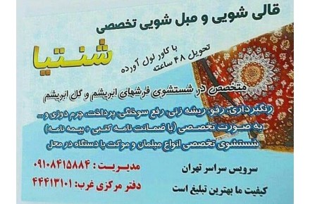 قالیشویی و مبل شویی شنتیا