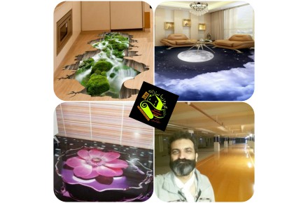 نصب انواع کفپوش اپوکسی  دیوارپوش وسقف پوش۳بعدی - 5