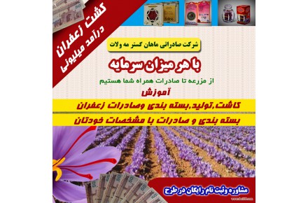 شرکت فرآوری زعفران و پسته به صورت مکانیزه مجهز به آزمایشگاه  - 1