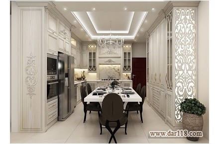 طراحی کابینت کلاسیک+ نقشه اجرایی رایگان
