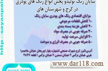 تولیدی رنگ پودری با بهترین کیفیت