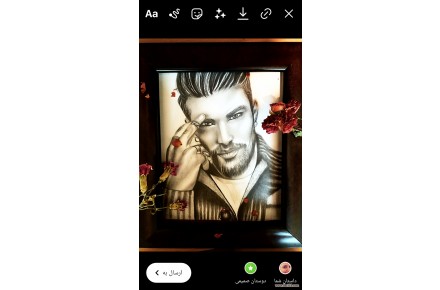 سفارش نقاشی سیاه قلم چهره - 3