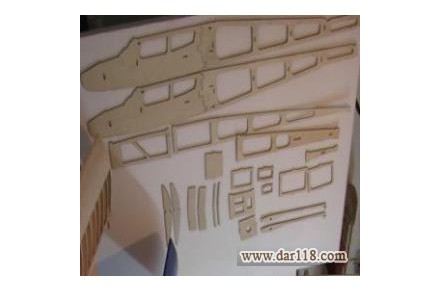 چوب کامل برش خورده هواپیمای مدل ایگل ۲ - 1