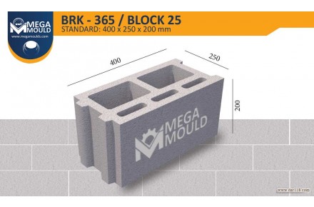 Mega Mould-قالب بلوک استاندارد - 1