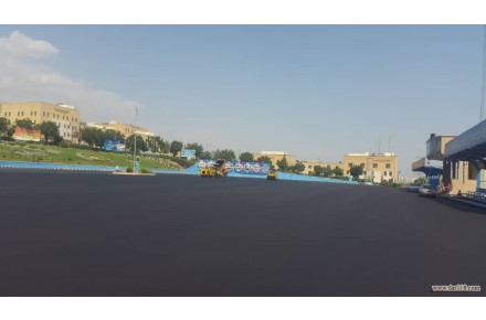آسفالت کاری جدول بندی زیرسازی قیرگونی ایزوگام - 1