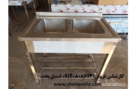 سینک دو لگن یک متری - 2