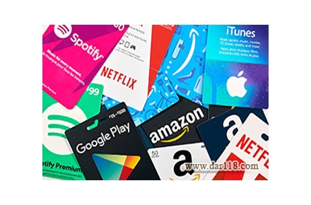 فروش انواع گیفت کارت ارزان و فوری