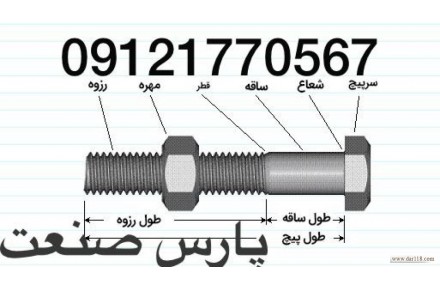 پارس صنعت فروش انواع پیچ خشکه،آلن،انواع واشر فنری و تخت، انواع مهره در سایزهای مختلف - 2