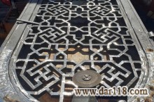 آهنگری درب حیاط پنجره فلزی گره چینی سازه گنبد گلدسته مناره