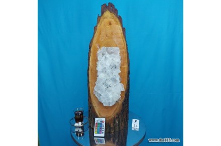 تولید و فروش آباژور های سنگ نمک تلفیقی زیبا از دل طبیعت - تصویر شماره 1