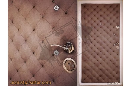 ساخت درب آکوستیک ضدصدا چرمی و لمسه کاری درب - 3