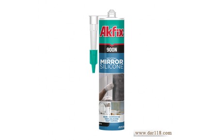 چسب آینه آکفیکس – سیلیکون خنثی AKFIX ۹۰۰N Neutral Mirror Silicone adhesive