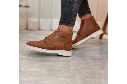 کفش ساقدار مردانه Brown ecco - 1