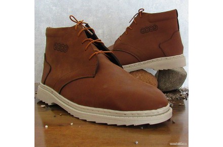 کفش ساقدار مردانه Brown ecco - 2
