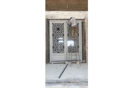 آهنگری درب حیاط پنجره فلزی گره چینی سازه گنبد گلدسته مناره درب مسجدی پنجره مسجدی - 2