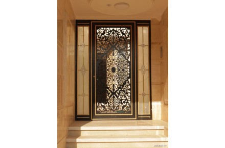 درب نفررو اهنی برش لیزر - 1