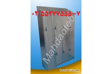 کمد استیل بنچ استیل ،مهداد طب، استیل کلین روم قفسه استیل میز استیل کمد لباس استیل - 2