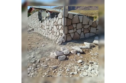 پیمانکاری سنگ لاشه طراحی و ساخت آبنما آبشار برکه جوب - 1