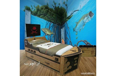 تخت خواب نوجوان، دومنظوره، دوطبقه کشتی کاپیتان-آراچوب