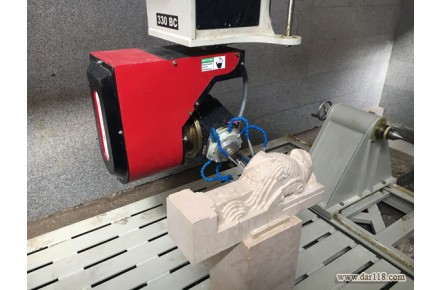 دستگاه CNC شش محور پنج محور حکاکی و پیکرتراشی سنگ مدل King330-BC - 1