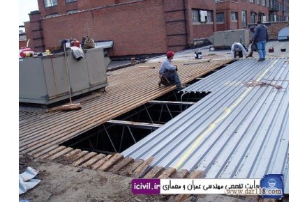اجرای عرشه  فولادی  - 2
